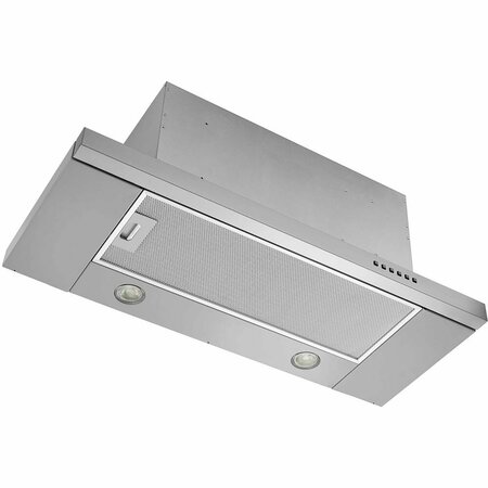 ALMO 24-in. Broan ELITE Slide Out Range Hood with LED Lighting and 400 CFM Blower EBS1244SS